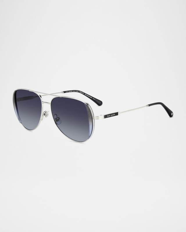 Navigator Aviator Metal Sunglasses